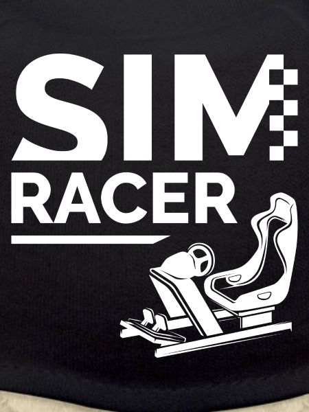 Simracing Logo mit Simulator Cockpit