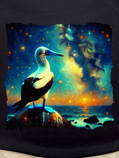 Blue-footed boobies Starry Night