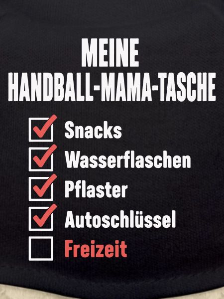 Handball Mama Tasche – Snacks, Pflaster, Freizeit?