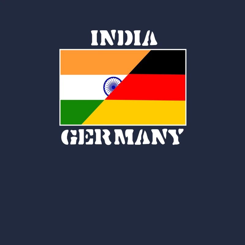 Allemagne Inde Amitié, Inde Allemagne, drapeau