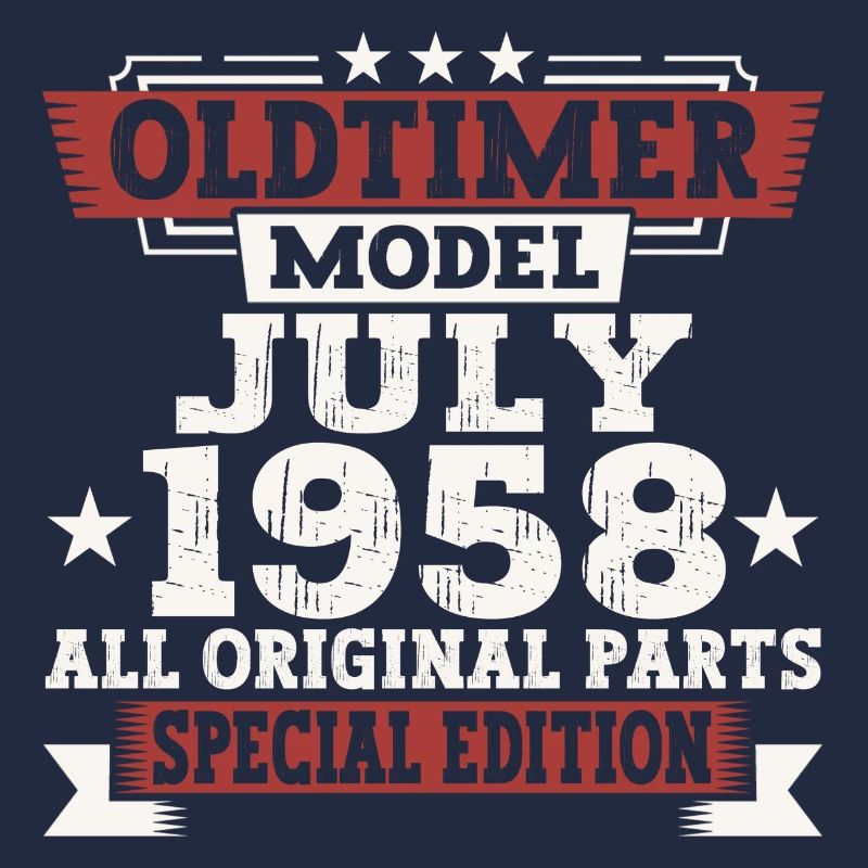 Oldtimer July 1958 64th Birthday Gift Men
