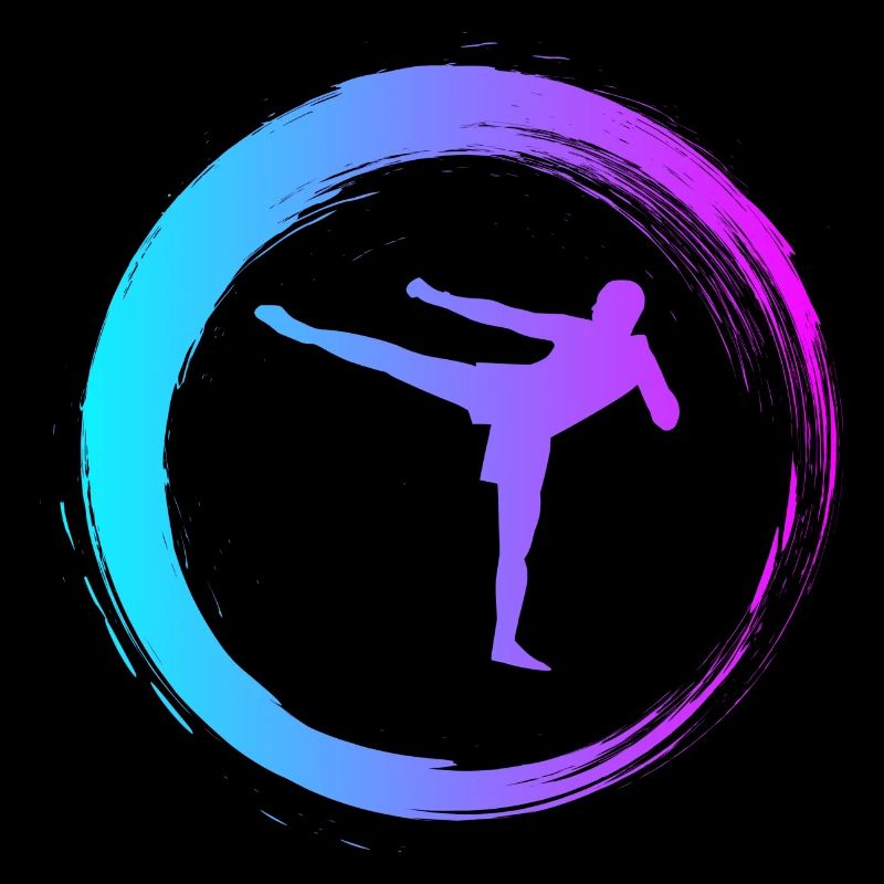 Sporty Hobby Leidenschaft Kickboxen