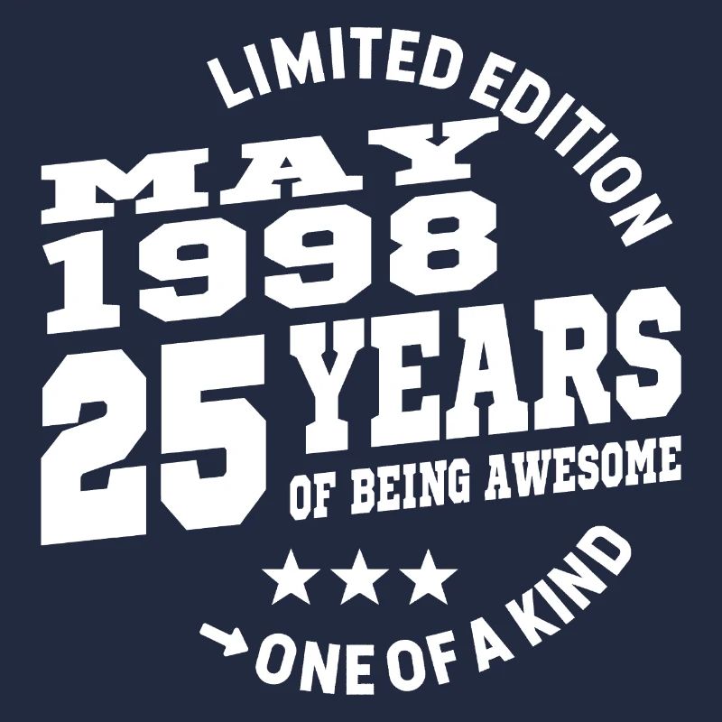 25 years old - birthday may 1998