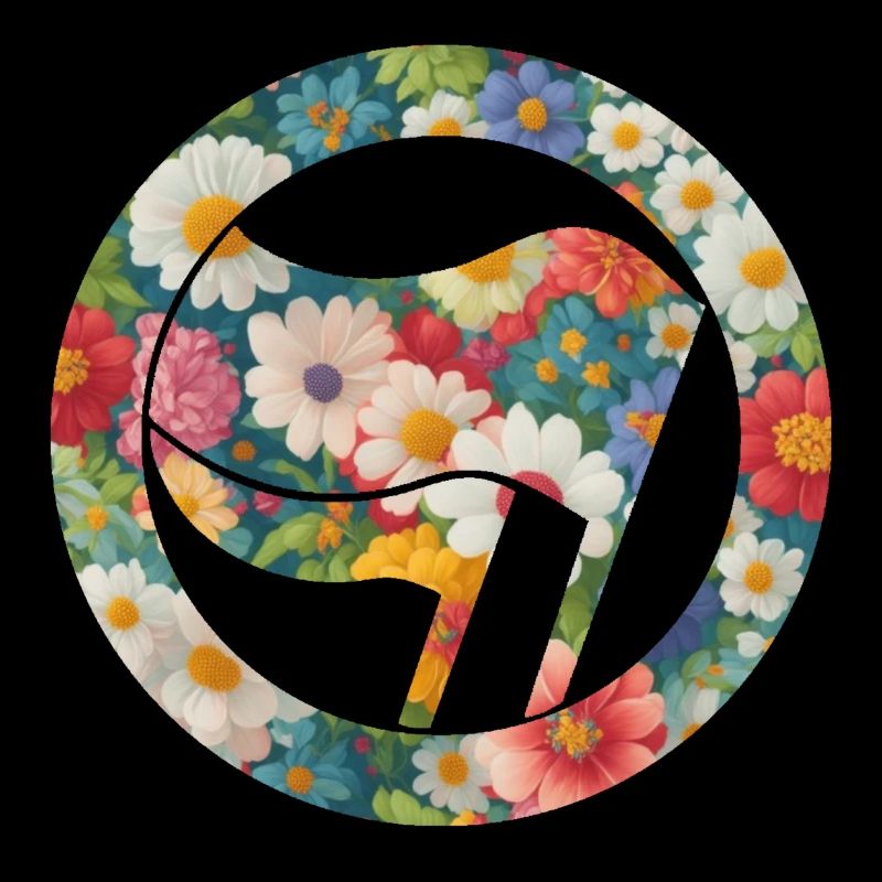 Antifa and flowers