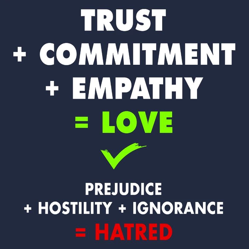 Verbreiten Sie Liebe, bekämpfen Sie Hass!