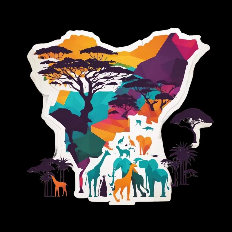 Afrika Steppe und Tiere
