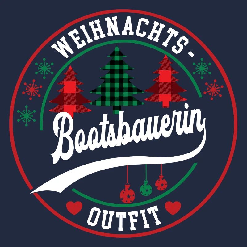 Bootsbauerin Weihnachten Bootsbau Schiffsbau XMAS