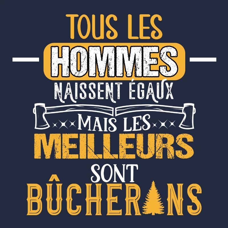 Bûcherons idée cadeau métier, humour professions