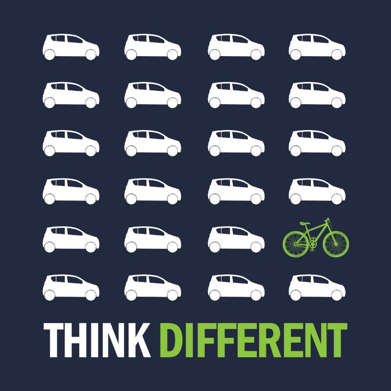 Think different gift bicycle cyclist sport