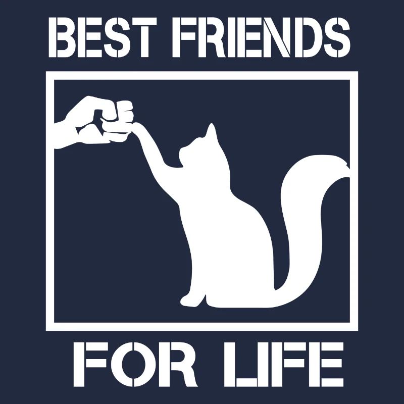 Best friends for life Geschenk Katze Spruch
