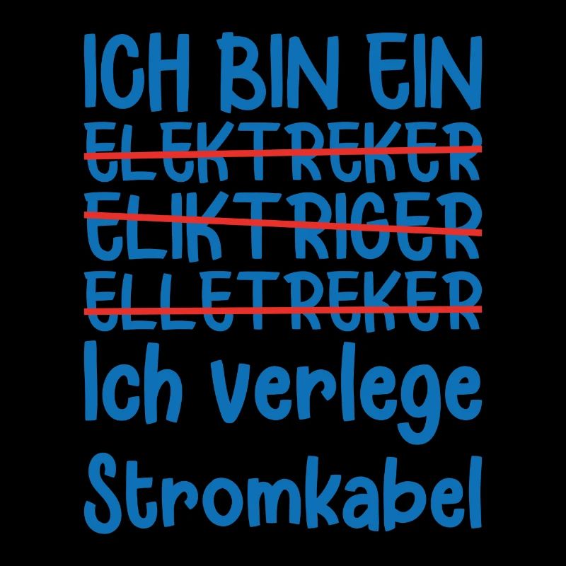 Stromkabel Elektriker Elektrotechniker Geschenk
