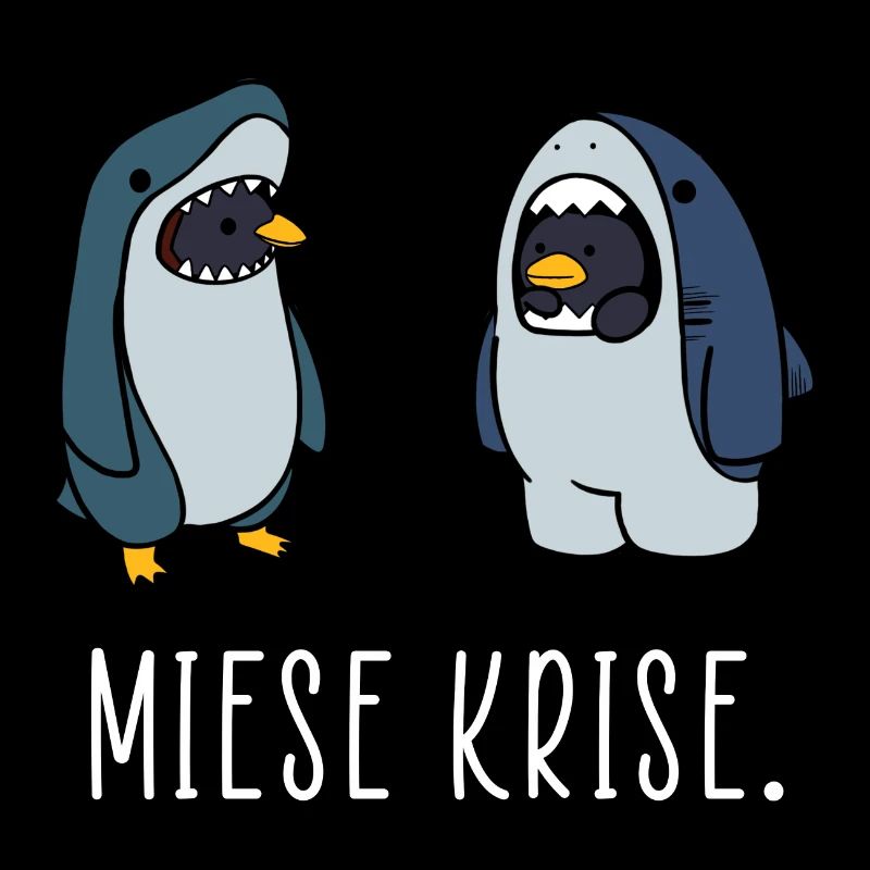 Miese Krise Miesepeter hipster Hai