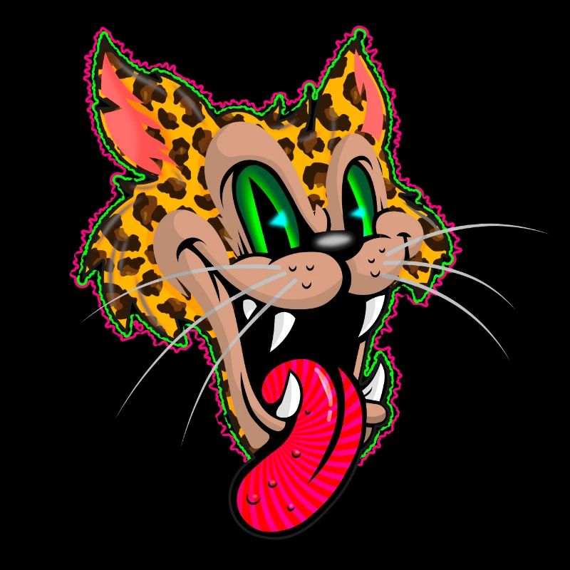 Leopard Comic Psychédélique