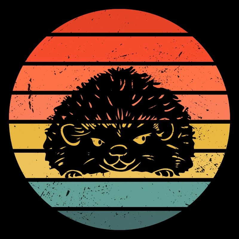 Hedgie Retro Sunset Hérisson