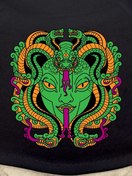 Medusa Face Snake Woman