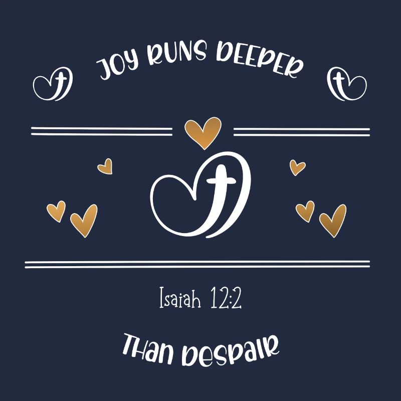 Christian Design Joy est plus profond que le désespoir