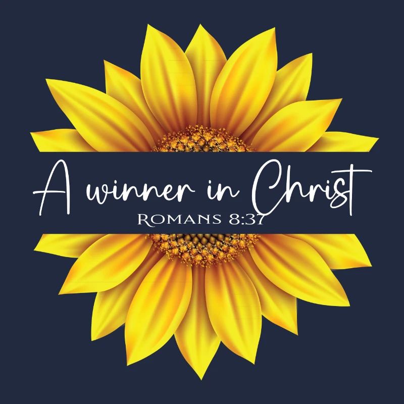 Christian Sonnenblumen Design Ich bin ein Gewinner in