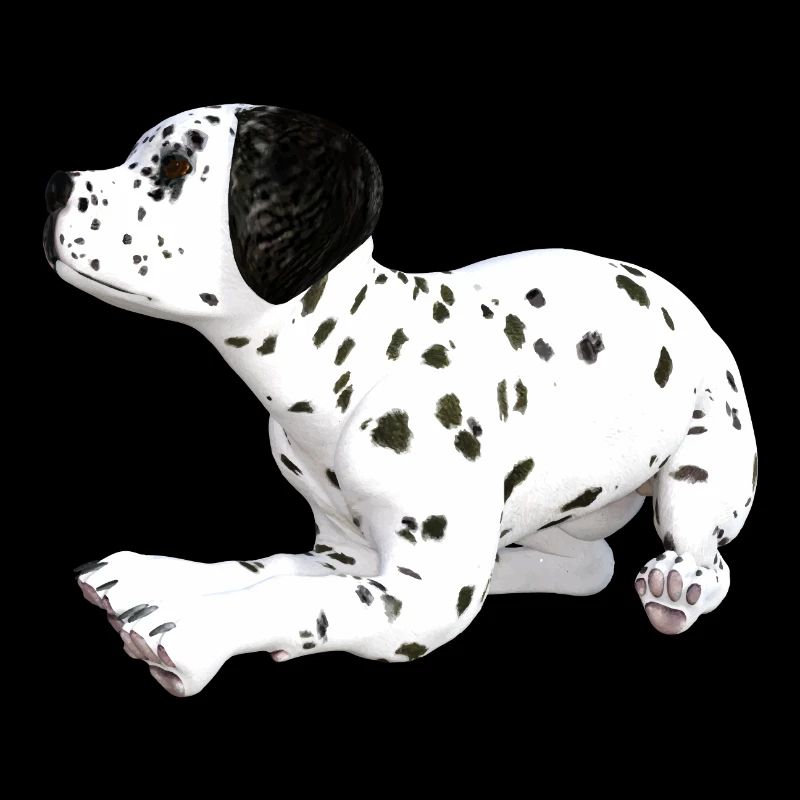 Chien chiot dalmatien
