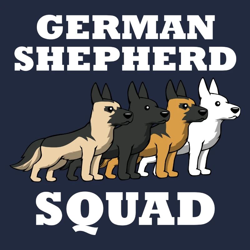 Team German Shepherd saying Squad Dog