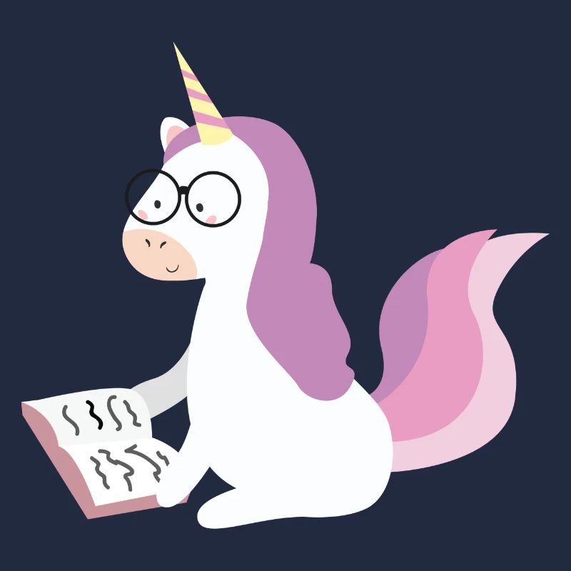 Einhorn mit Buch