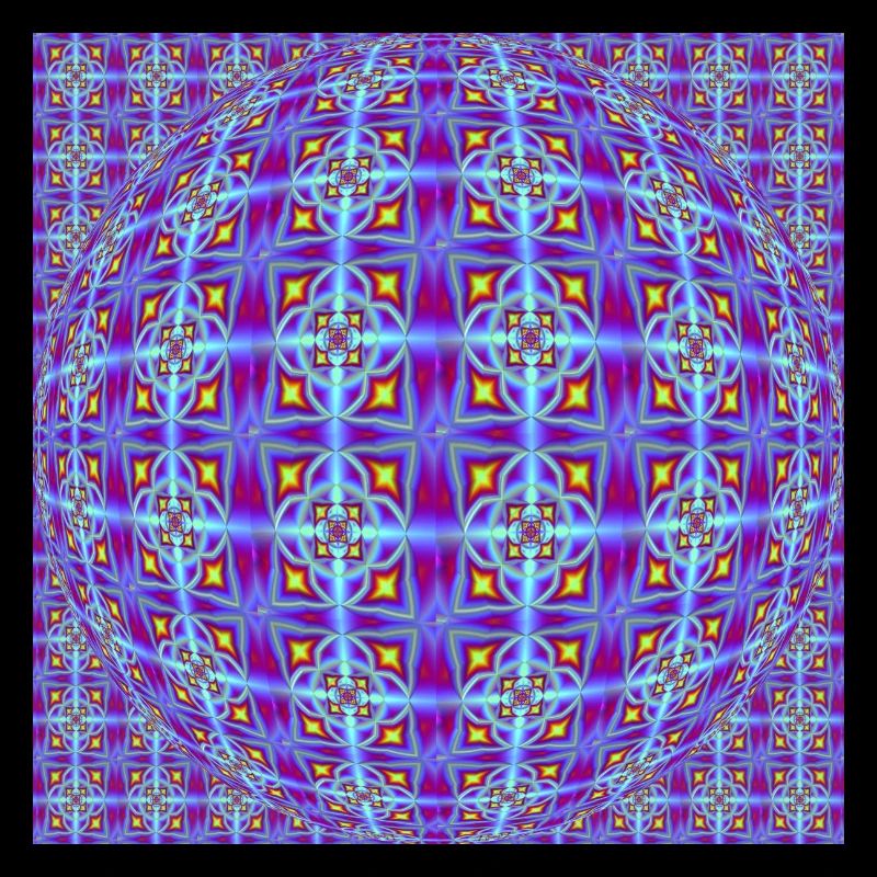 FRACTAL PATTERN LIGHT OP ART
