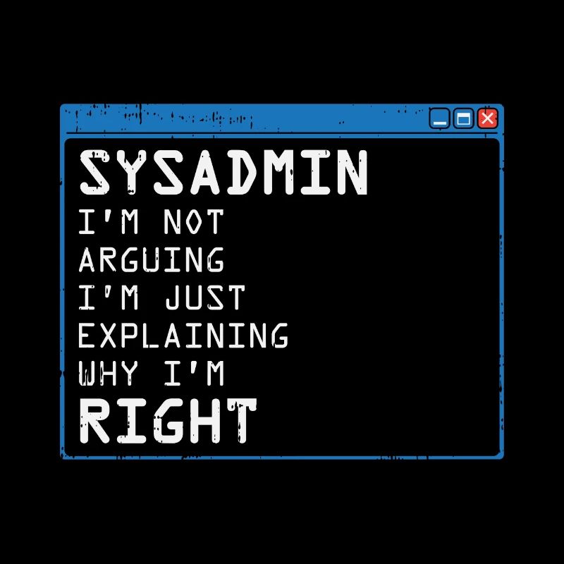 System Admin Administrator computer programmer