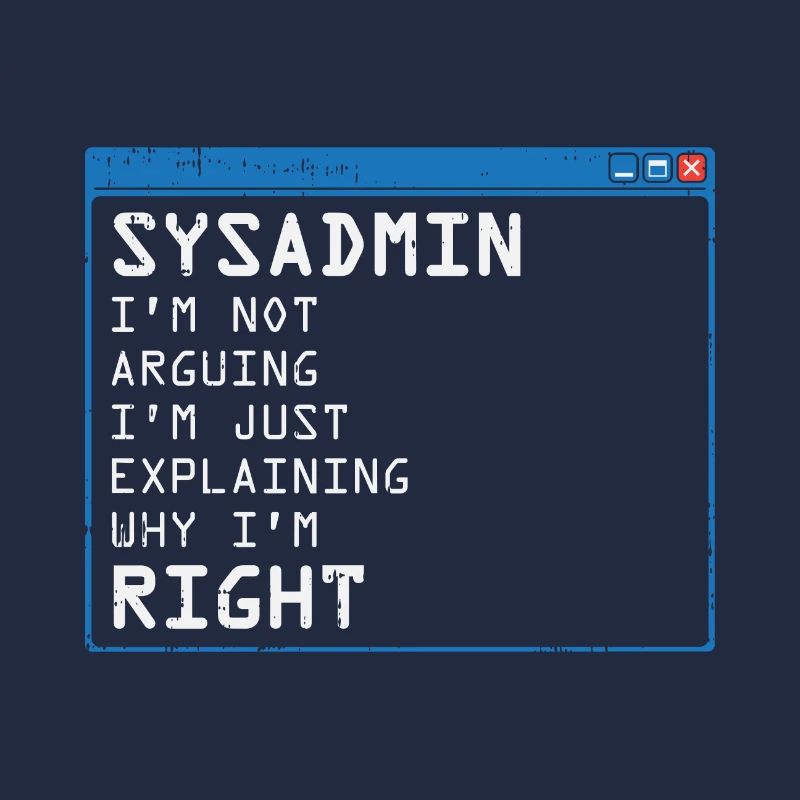 System Admin Administrator computer programmer