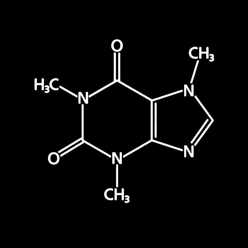 Caféine Café Formule Chimique Amoureux Du Café