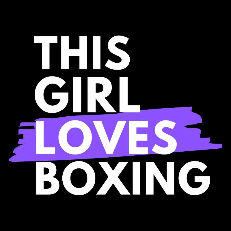 Cette fille adore la boxe.