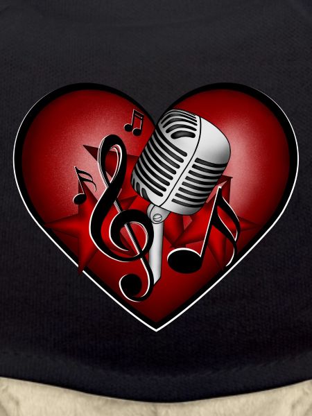 Microphone Stars Heart clef