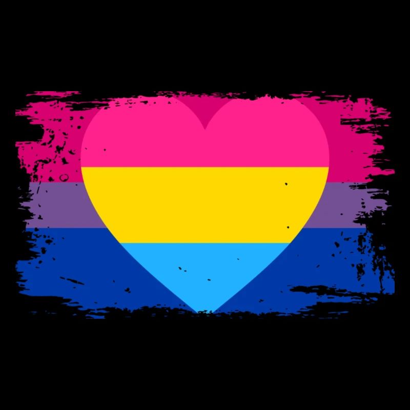 Bisexuelle, panromantische Pride-Flagge