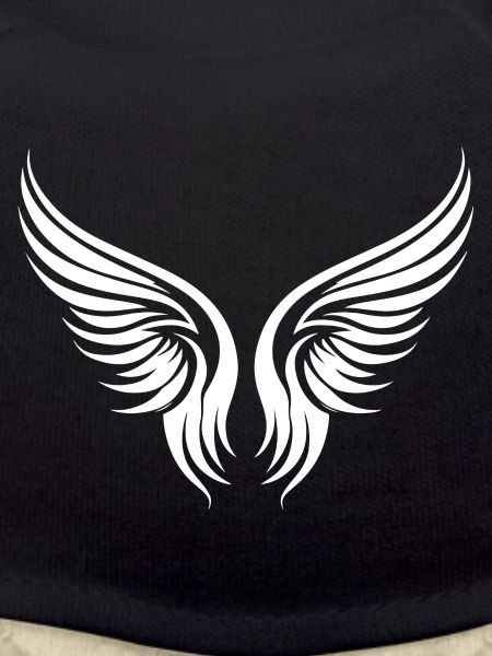 Wings symbol silhouette
