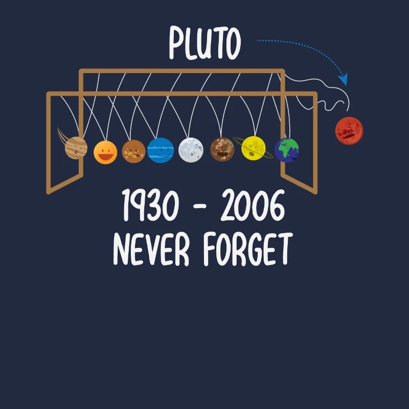 Never Forget RIP Pluto Planet Space Gift