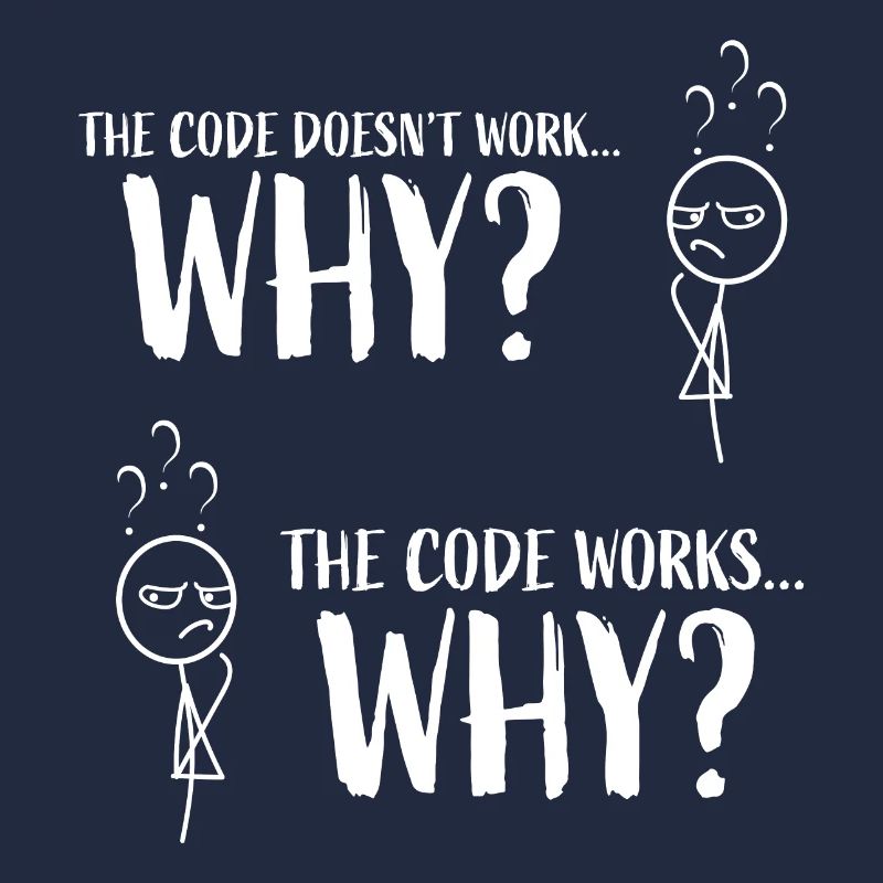 Funny Coding Programmer Gift "The code works..Why"