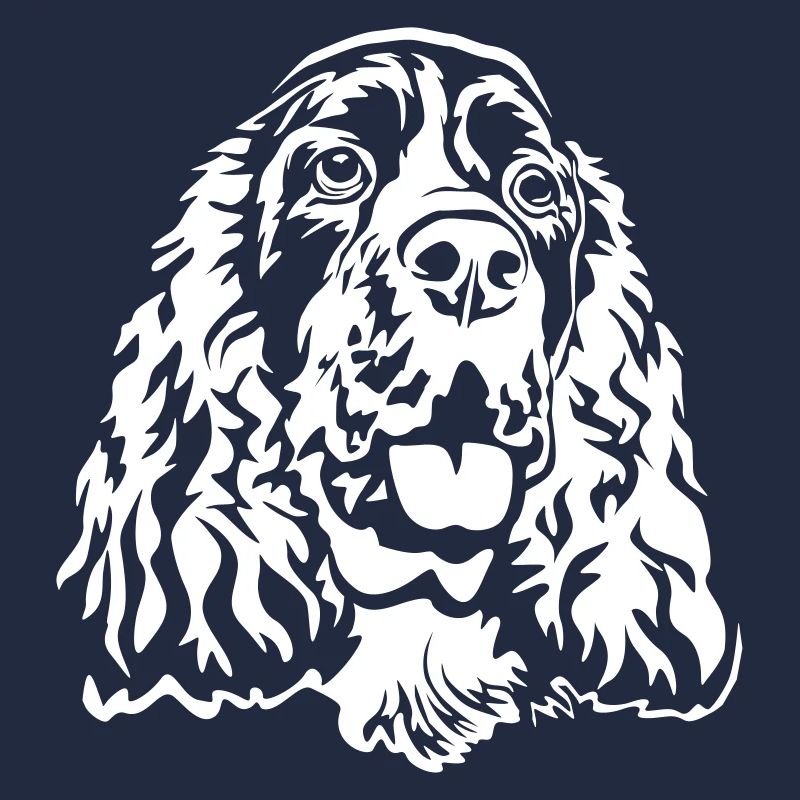 English Springer Spaniel head "Black Edition"