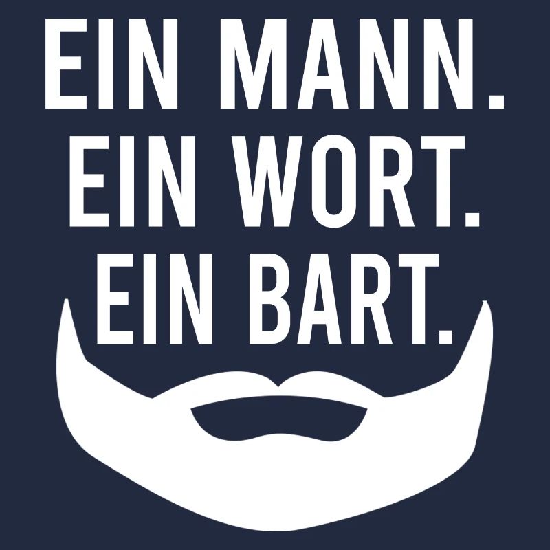Ein Mann. Ein Wort. Ein Bart. Bärtiger Mann Bart