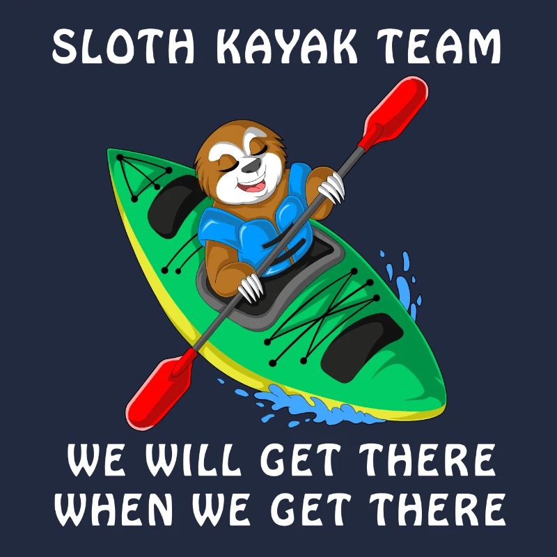 Sloth kayak team