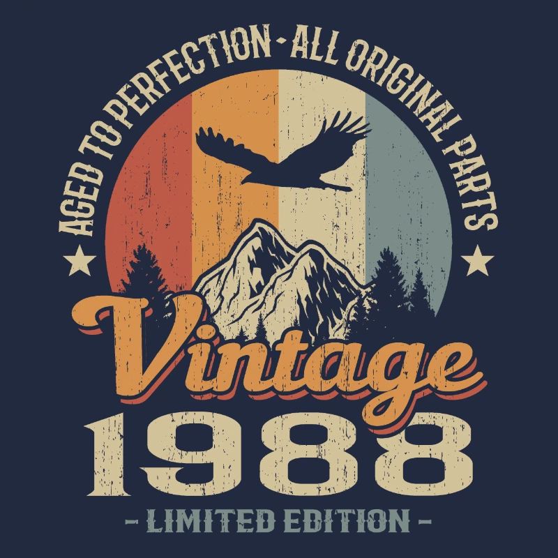 Vintage retro 1988