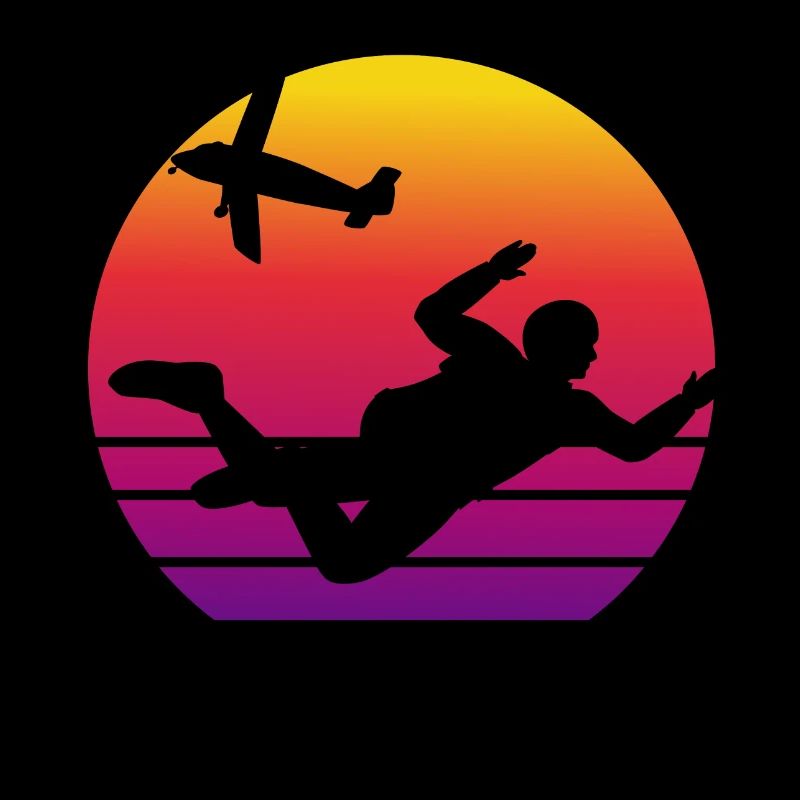 Fallschirmspringen Vintage Skydiving Base Jumping