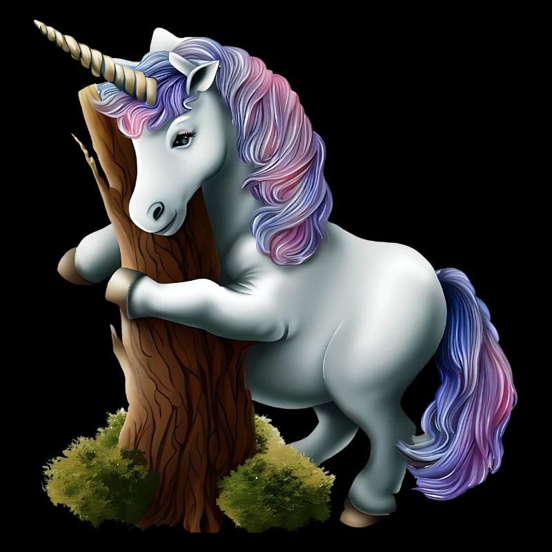 Licorne étreignant l’arbre