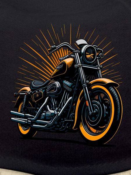Classic motorcycle illustration