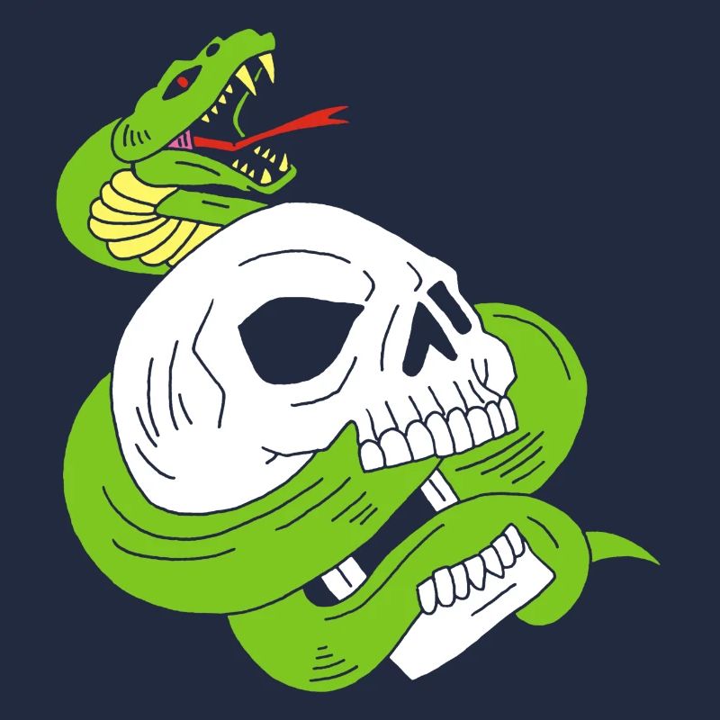 Le crâne et le serpent