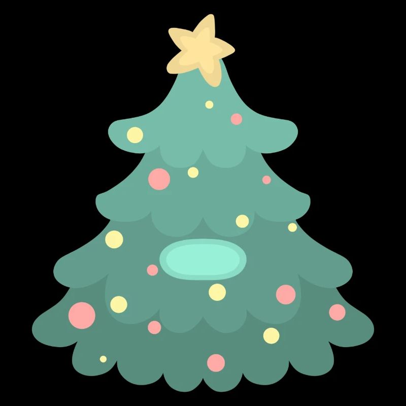 Weihnachtsbaum - Namensschild