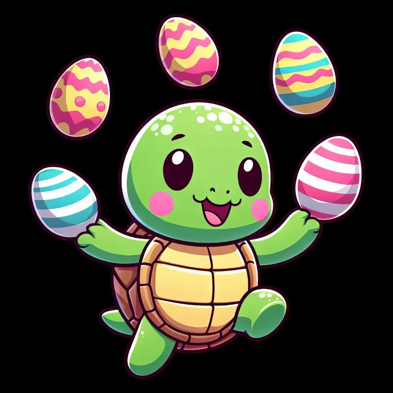 Easter Turtle Juggling Eggs, Artist