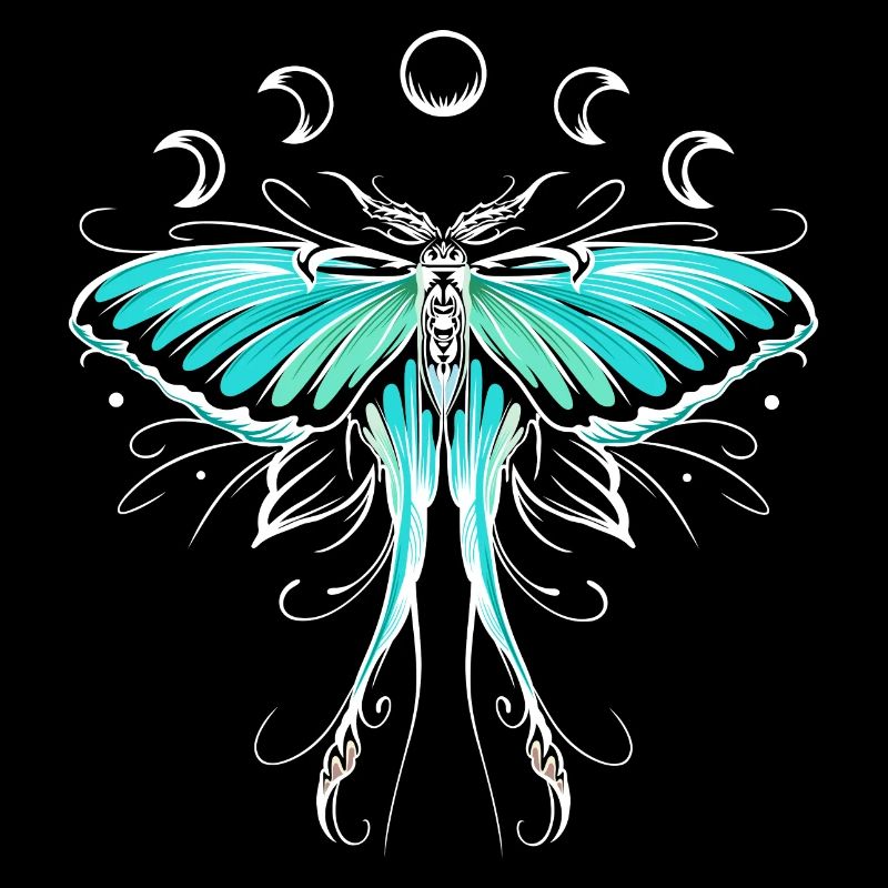 Chinesische Mondmotte Chinese Moon Moth