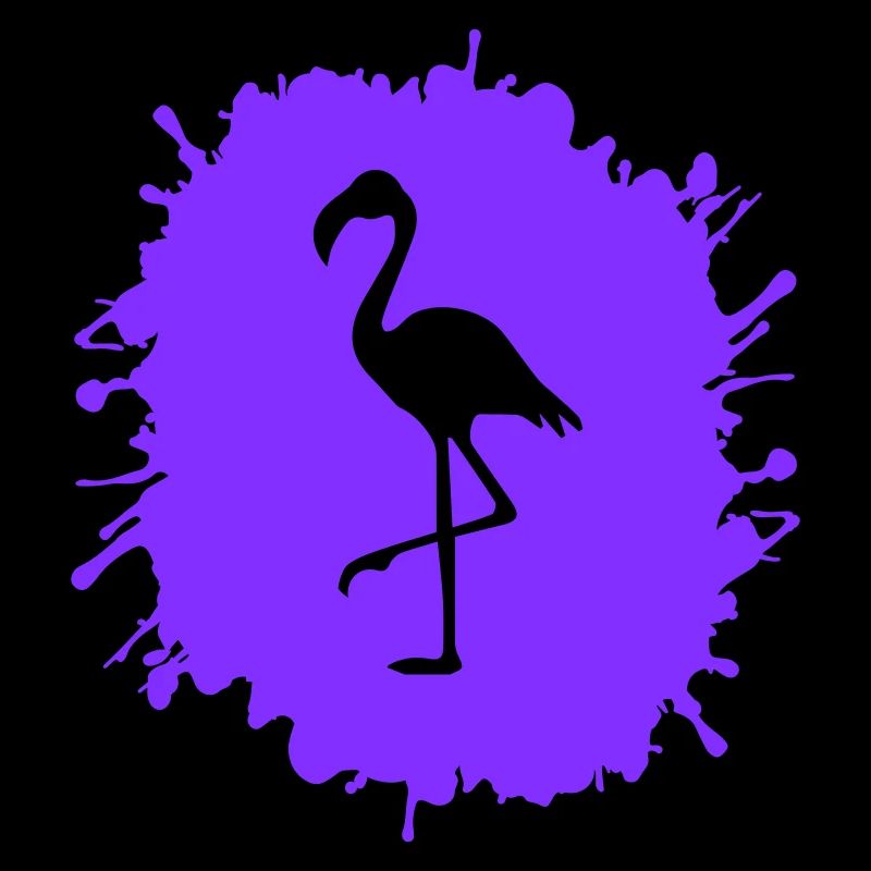 flamingo splatter