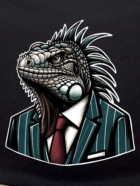 Iguana in a suit