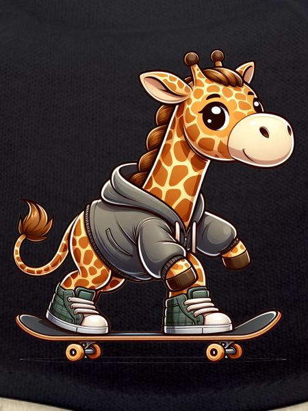 Cute Skater Giraffe