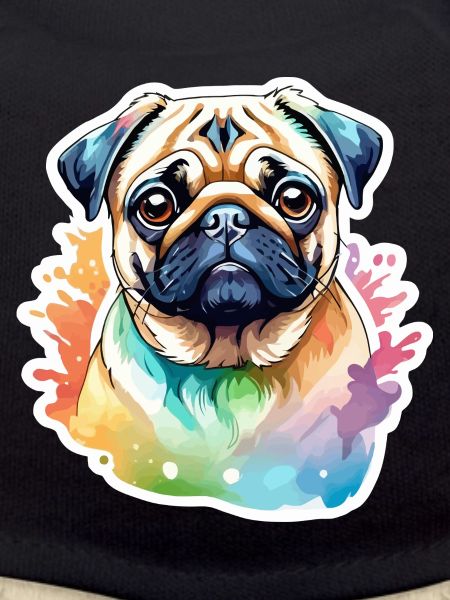 Mops Wasserfarben