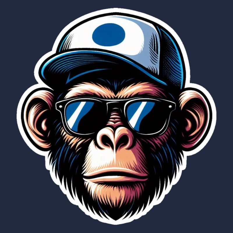 Affe Brille Cap